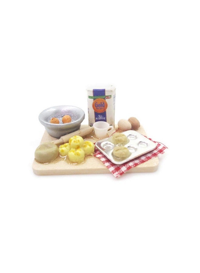 Dollhouse Decoration Accessories Miniature Bread Dish 1:12 Mini Dollhouse Cute Bread House Mini Bread Dish