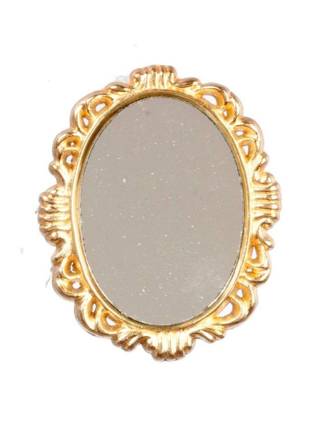 International Miniatures Dollhouse Miniature Ornate Gold Victorian Wall Mirror