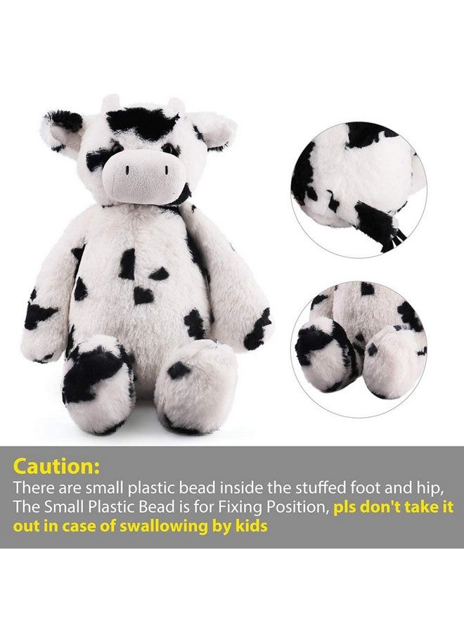 Cow Stuffed Animals 16 Inch Tubbie Wubbie Soft Plush Cow For Babies Farm Animal Toy Birthday For Boys Girls White And Black Kids Room Decoration