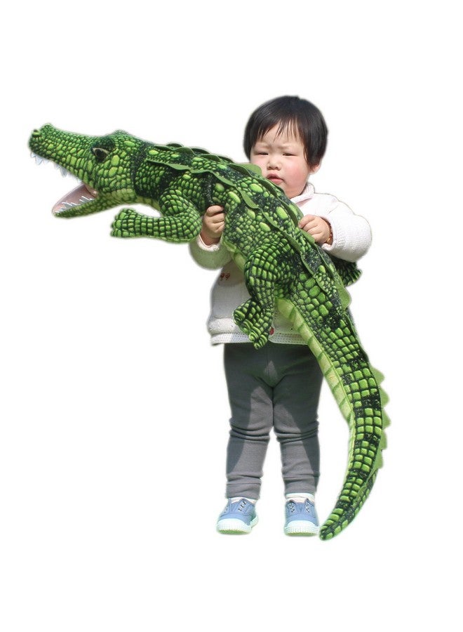 Realistic Soft Plush Animals Stuffed Toys Crocodile For Kids' Pillow And Gifts43.3 Inches Or 110Cm1Pc