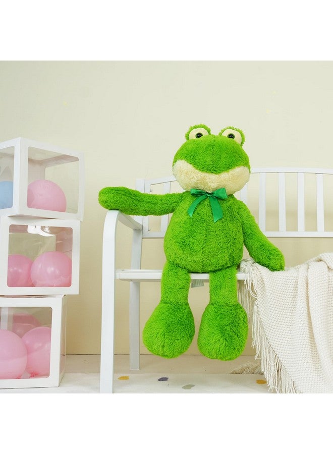 Stuffed Frog Plush For Kidslarge Frog Stuffed Animal For Girls 32In Giant Plush Green Frog With Long Legs Arms Giant Stuffed Frog Gift For Holidaymother'S Daybirthdaychildren'S Day