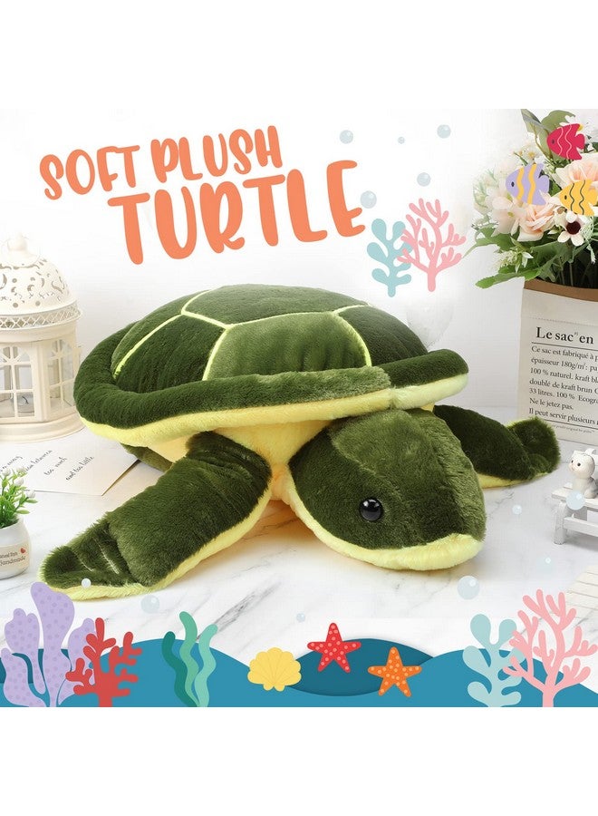 Soft Plush Sea Turtle Stuffed Animals Plush Pillow Toys Giant Stuffed Turtle Tortoise Plush Toys Doll Birthday Graduation Nurse'S Teacher'S Day'S Gifts For Girls Boys Girlfriend(20 Inches)