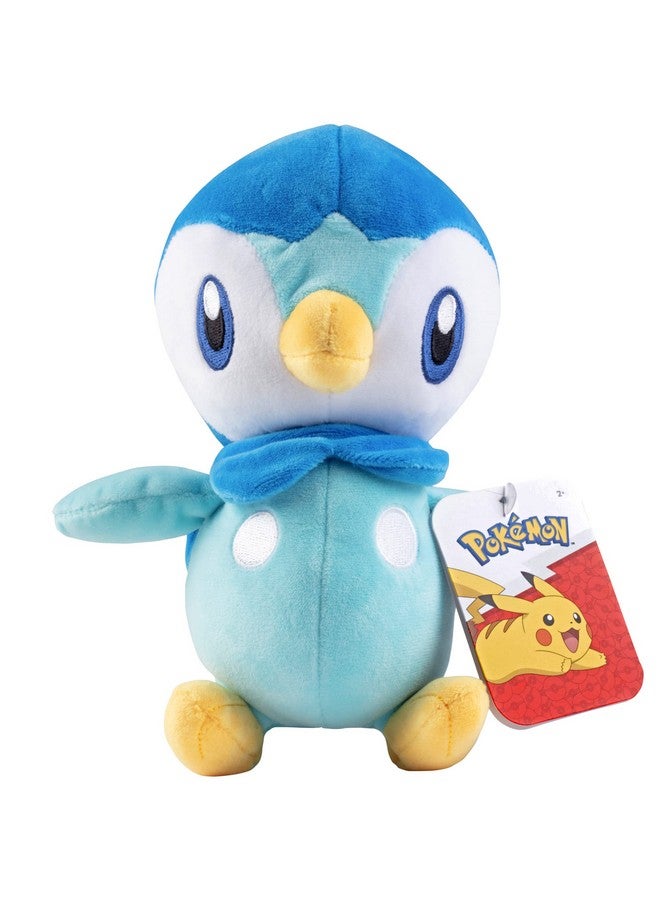 Pokémon 8 Piplup Plush Officially Licensed Quality & Soft Stuffed Animal Toy Diamond & Pearl Starter Great Gift For Kids Boys Girls & Fans Of Pokemon