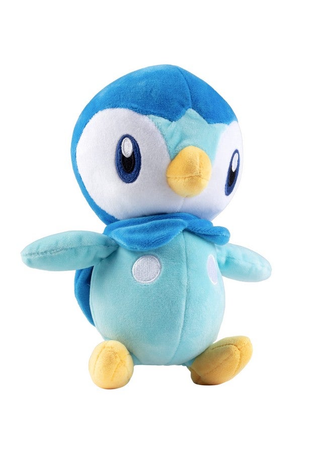 Pokémon 8 Piplup Plush Officially Licensed Quality & Soft Stuffed Animal Toy Diamond & Pearl Starter Great Gift For Kids Boys Girls & Fans Of Pokemon