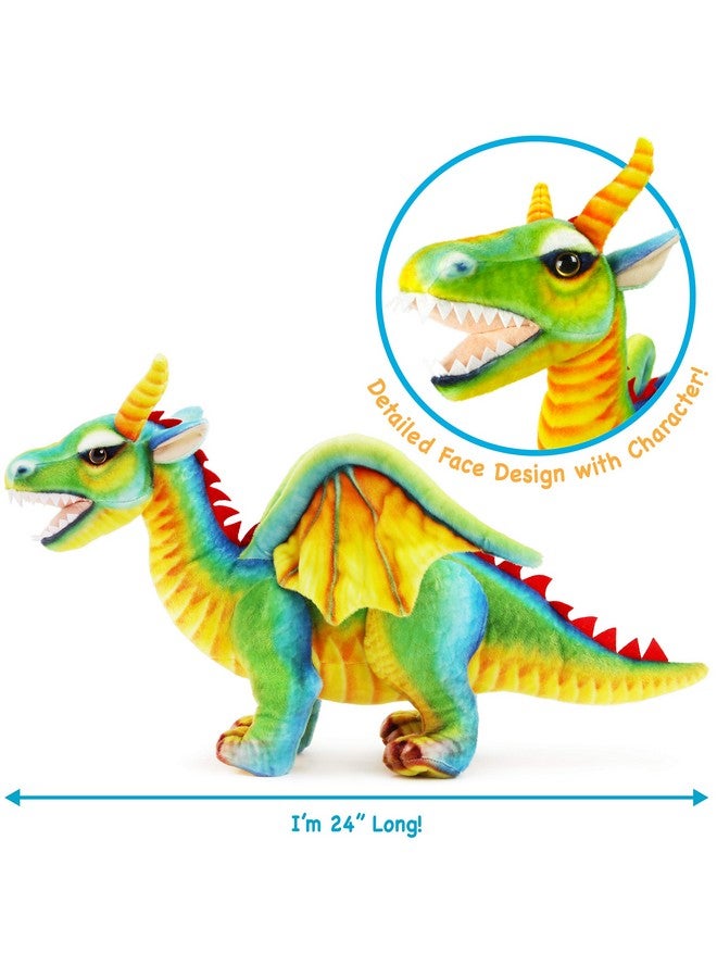 Drevnar The Dragon 24 Inch Stuffed Animal Plush By Tigerhart Toys