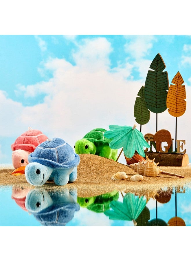 12 Pieces Christian Charity Donation Supplies Mini Turtle Stuffed Toy Soft Turtle Animal Plush Toys Turtle Cute Stuffed Animal For Adults Birthday Party Decorations(Simple Style)