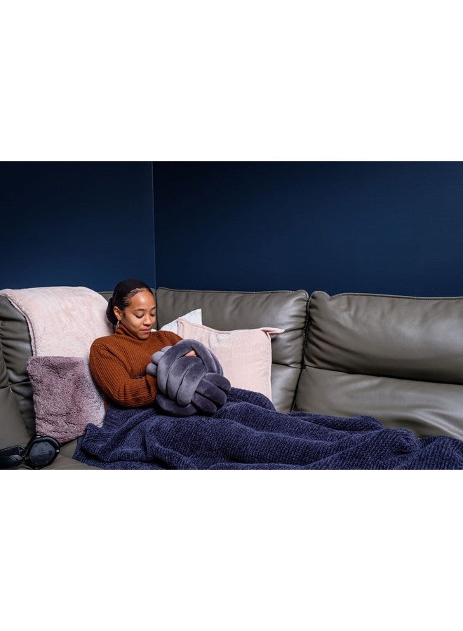 Playlearn 10” Blue Cuddle Ball Sensory Pillow Plush Toy Hugging Pillow Calming Stress Relief Toy For Kids