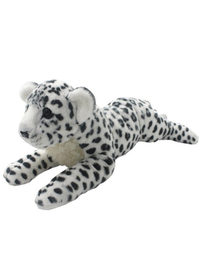 The Jungle Animals Stuffed Plush Toys Cheetah Tiger Panther Lioness Pillows (White Leopard 16 Inch)