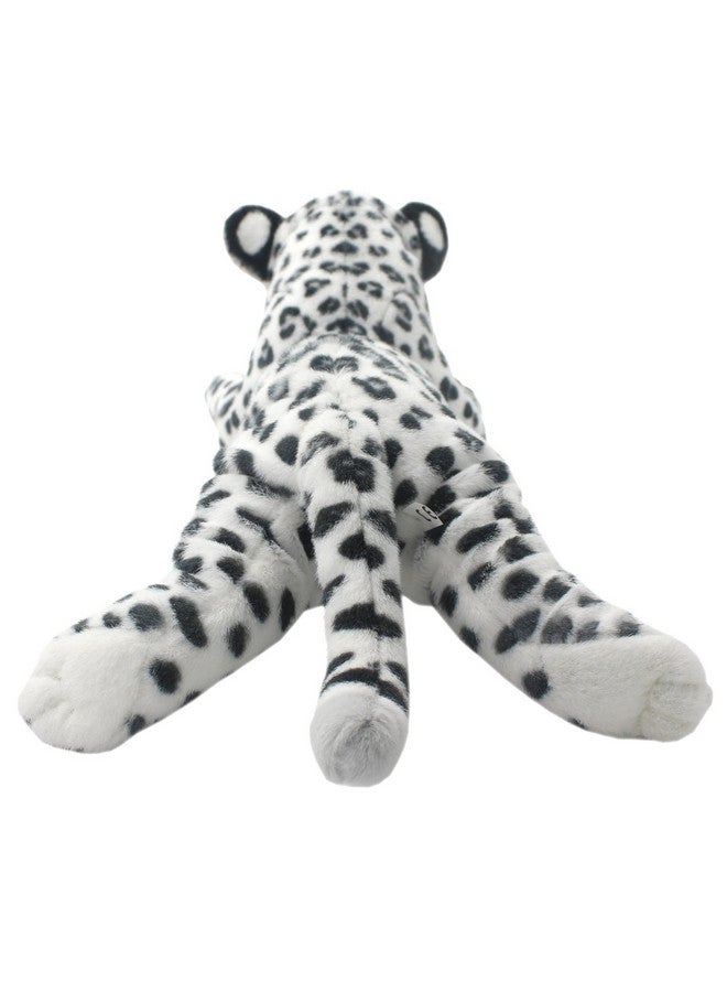 The Jungle Animals Stuffed Plush Toys Cheetah Tiger Panther Lioness Pillows (White Leopard 16 Inch)