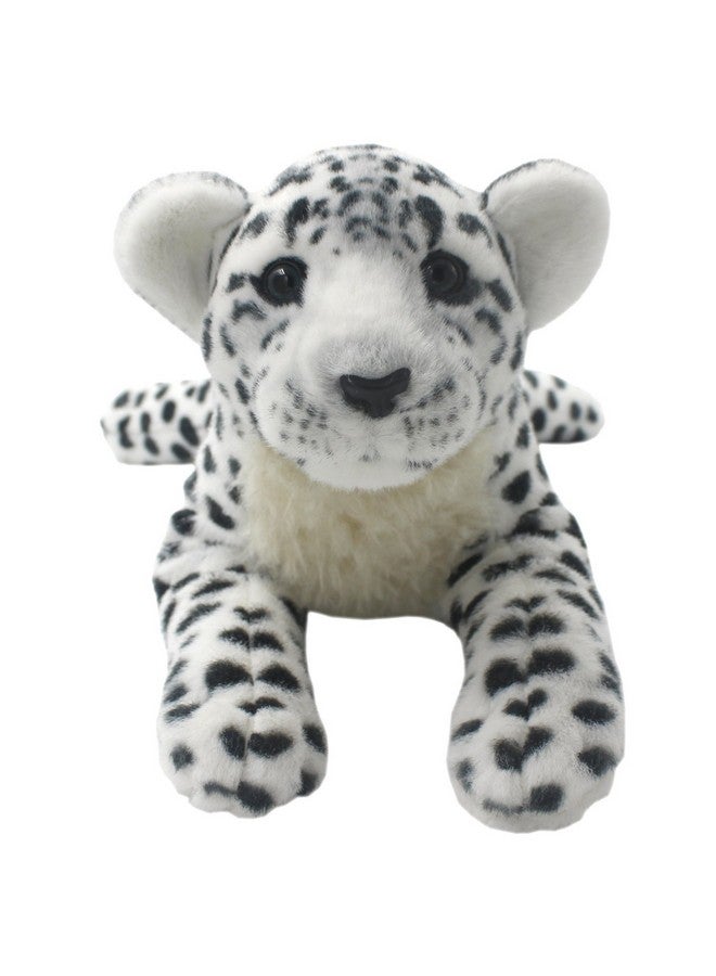 The Jungle Animals Stuffed Plush Toys Cheetah Tiger Panther Lioness Pillows (White Leopard 16 Inch)