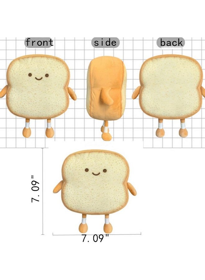 Toast Bread Pillow Funny Bread Shape Plush Toy Pillowfacial Expression Soft Toast Sofa Pillow For Kids Adults Gift Home Bed Room Decor