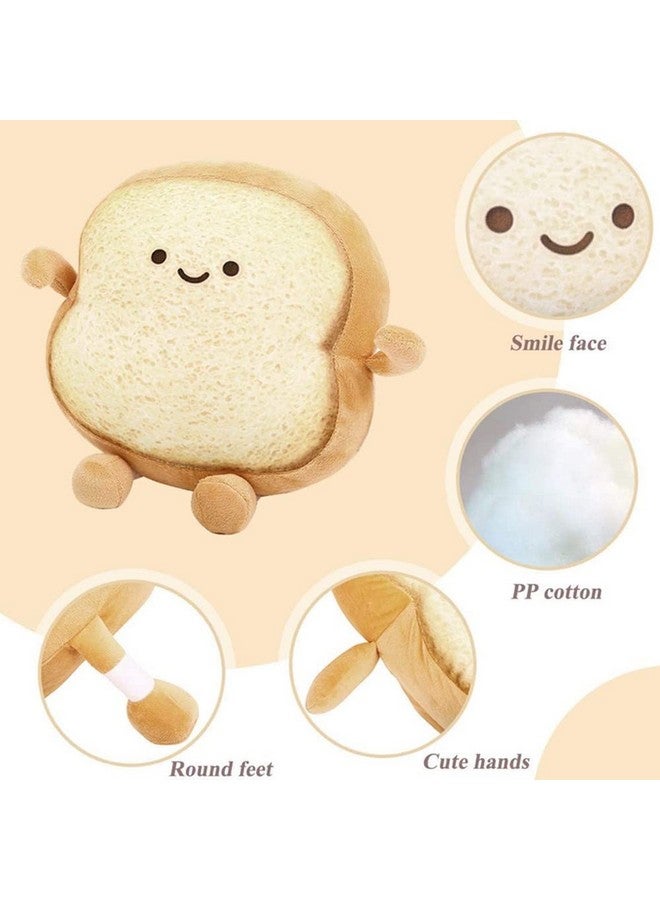 Toast Bread Pillow Funny Bread Shape Plush Toy Pillowfacial Expression Soft Toast Sofa Pillow For Kids Adults Gift Home Bed Room Decor