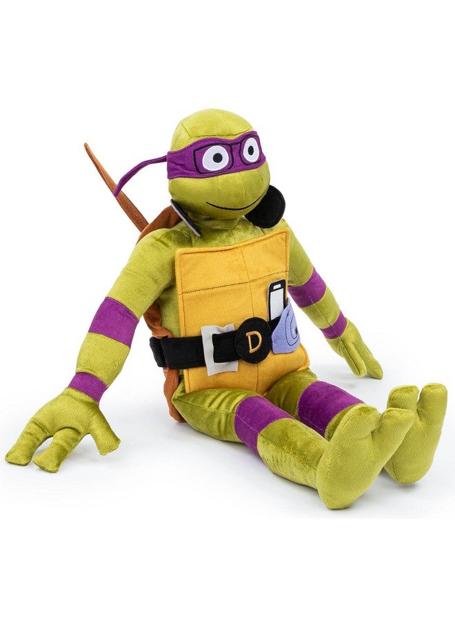 Nickelodeon Teenage Mutant Ninja Turtles Donatello Plush Pillow Buddy Super Soft Stuffed Character Pillow Polyester Microfiber 26 Inches