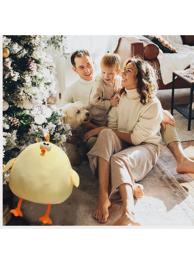 Funny Fat Chicken Plush Pillow 17.7 Super Soft Simulation Mother Hen Doll Cute Plush Chicken Pillow Chicken Plush Neck Pillowyellow Chicken Stuffed Animal For Boys Girls Festival Gifts