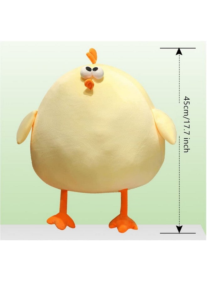 Funny Fat Chicken Plush Pillow 17.7 Super Soft Simulation Mother Hen Doll Cute Plush Chicken Pillow Chicken Plush Neck Pillowyellow Chicken Stuffed Animal For Boys Girls Festival Gifts
