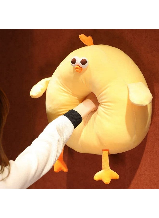 Funny Fat Chicken Plush Pillow 17.7 Super Soft Simulation Mother Hen Doll Cute Plush Chicken Pillow Chicken Plush Neck Pillowyellow Chicken Stuffed Animal For Boys Girls Festival Gifts