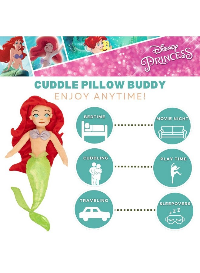 The Little Mermaid Kids Bedding Super Soft Plush Cuddle Pillow Buddy Standard Ariel