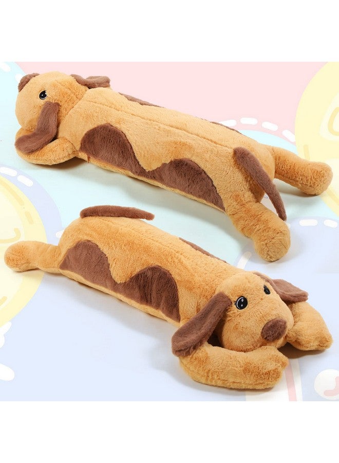 Long Shiba Inu Dog Plush Body Pillow Giant Stuffed Animals Cute Puppy Dog Soft Large Sleeping Plushies Stuffed Dog Hugging Pillow Gift For Kids Girlfriend Birthdayvalentine (Brown43.3 Inch)
