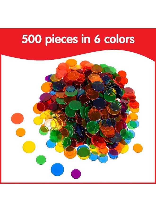 Edx Education Transparent Counters Mini Jar Colorful Plastic Counters Light Box Accessory Sensory Play Math Manipulative