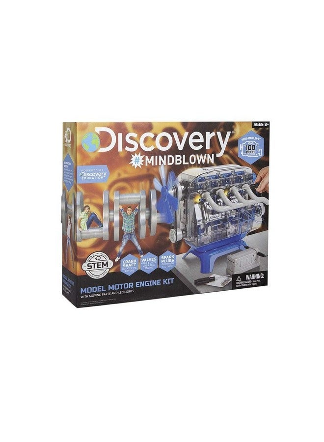 Mindblown Diy Model Engine Kit Mechanic Four Cycle Internal Combustion Assembly Construction Comes W/Valves Cylinders Hardware & Much More