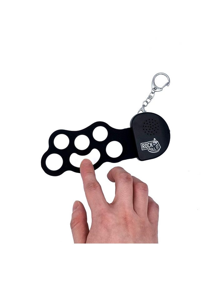 Rock And Roll It Micro Drum. Real Working & Playable Drum Keychain. Hang On A Backpack & Play Anywhere! Mini Size Black & White Finger Drum Pad. Tiny Silicone Electronic Percussion. Battery Included