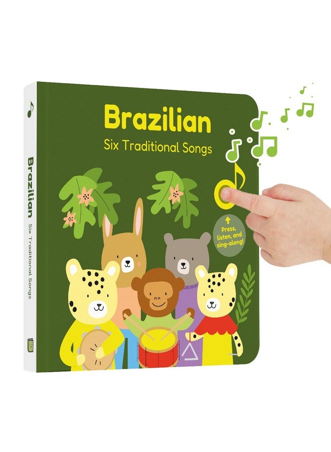 Brazilian Nursery Rhymes Book Sound Books For Toddlers 13 Years Old Interactive & Educational Music Toys For Bilingual Children With Lyrics & Translations Musical Gifts For Kids