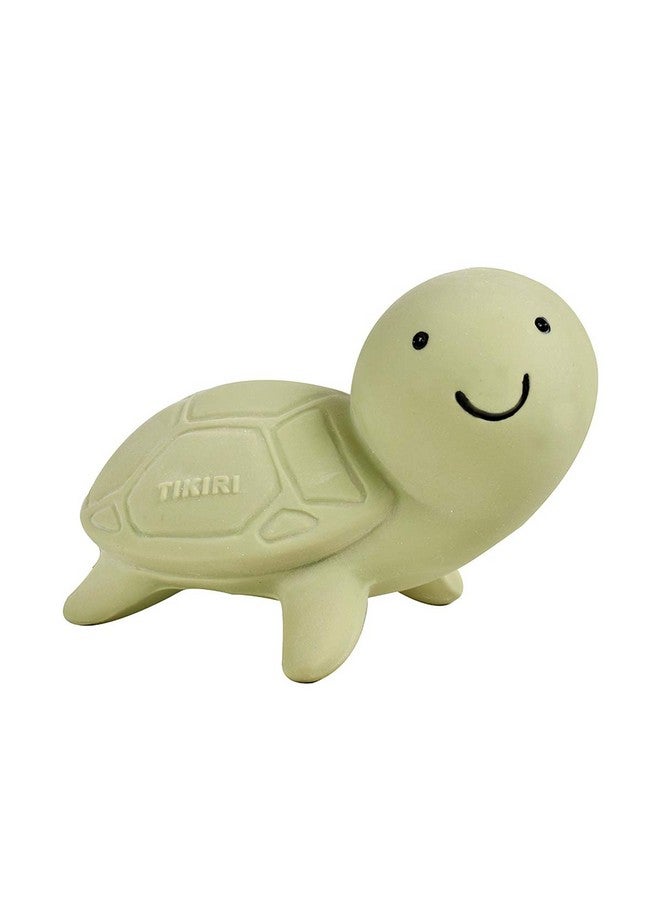 Toys Ocean Buddies Turtle Natural Rubber Rattle (Green)