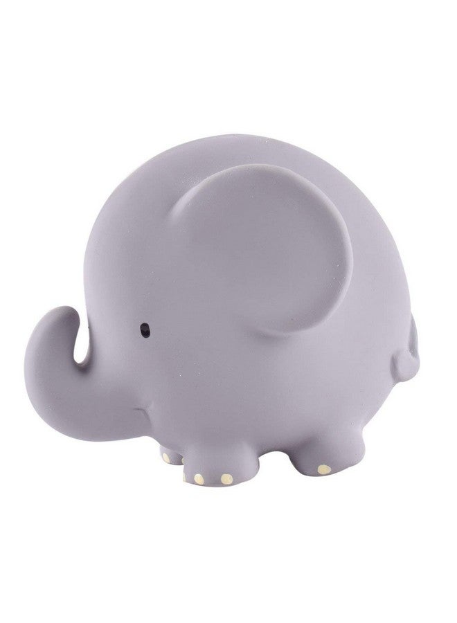 Toys Rubber Elephant Rattle Teether & Bath Toy Organic Natural Rubber Ages 6 Months & Up