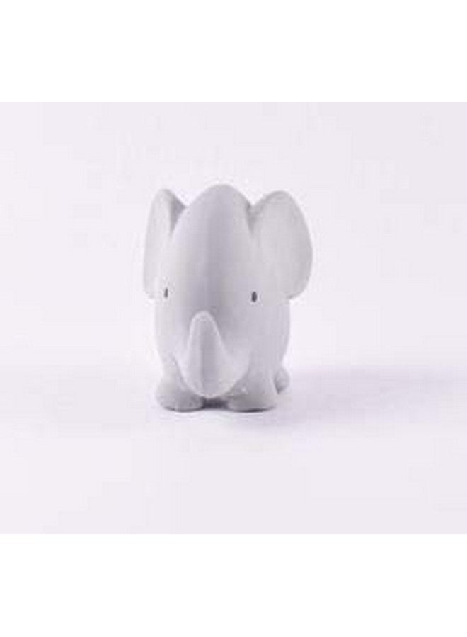 Toys Rubber Elephant Rattle Teether & Bath Toy Organic Natural Rubber Ages 6 Months & Up