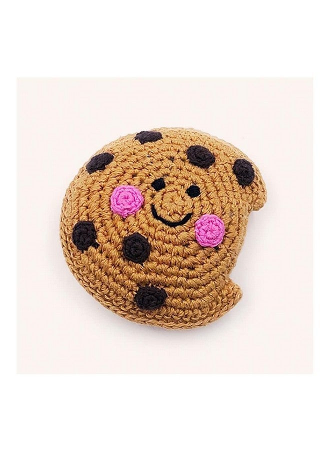 200194 Fair Trade Friendly Chocolate Chip Cookie Rattle 3 Inchlength