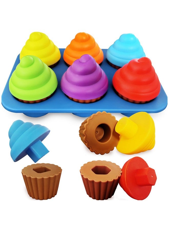 Cupcake Toy Toddler Toy Learning Colors And Shapeshape Sorting Toys For Toddlersgeometry Manipulatives Toddler Sensory Toys For Toddlers 13 Toddler Montessori Toys For 18 Month Old Girls Boys