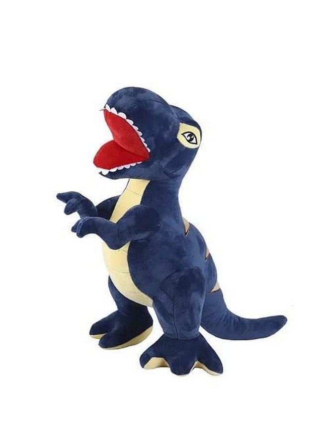 Dinosaur Soft Toys For Kids Boys And Girls Animal Toy Figure Jungle Cartoon Wild Playing Set Cute Stuffed Toy Birthday Gift (Blue Size 40Cm)