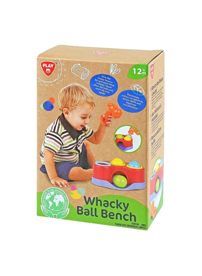 Whacky Ball Bench Hammer & Ball Drop Learning & Educational Toys Infant Gifts Pound A Ball Toddler Toys Baby Toys For 6 To 121824 Months