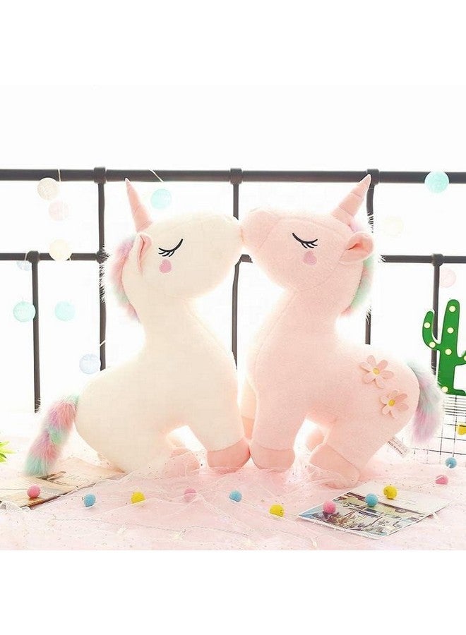 Stand Unicorn Soft Toys For Kids Boys And Girls Animal Toy Figure Jungle Cartoon Wild Playing Set Cute Stuffed Toy Birthday Gift (Pink 35Cm)