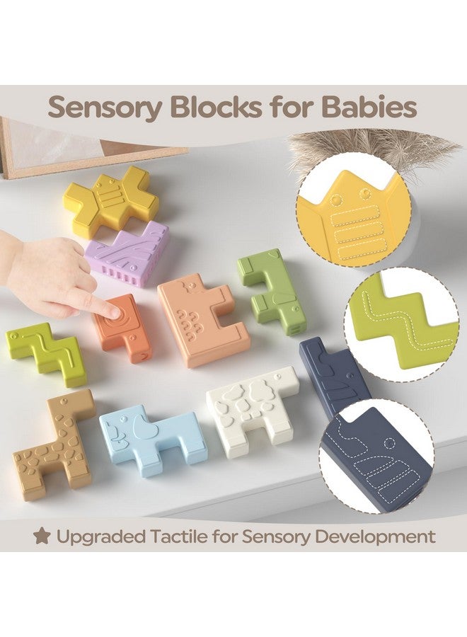 Baby Toys Stacking Blocks Sensory Toys For Babies Soft Blocks For Toddlers Montessori Blocks For 18 Months+