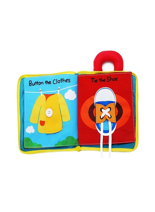 Quiet Book Montessori Toys Busy Board For Toddlers 1 2 3 4 Toddler Activities Busy Book Toddlers Travel Toy Sensory 3D Cloth Books For Infants Baby Boys And Girls Gift