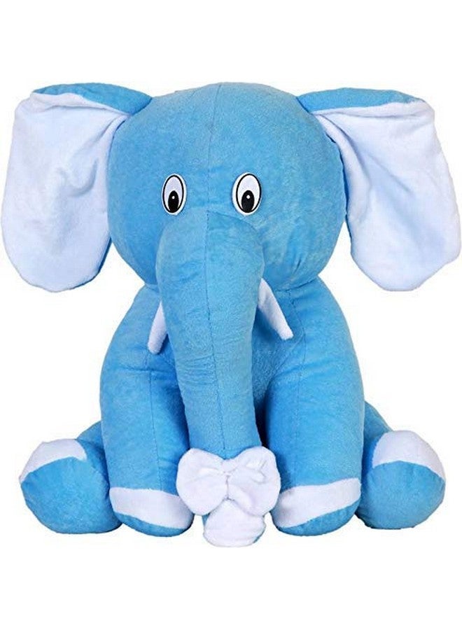 Soft Toys Sitting Elephant Soft Toy For Kids Animal Cute Lovely Cartoon Lovable Huggable Birthday Gift Babies For New Born Girls Boy Home Decor (42 Cm Blue) 2Buy24Elephantblue42Cm