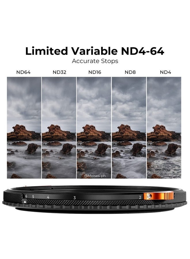 82Mm Nd464 (26 Stops) Nd Lens Filter Variable & Cpl Polarizers Filter 2In1 28 Multicoated Polarizing And Neutral Density Camera Lens Filter (Nanox Series)