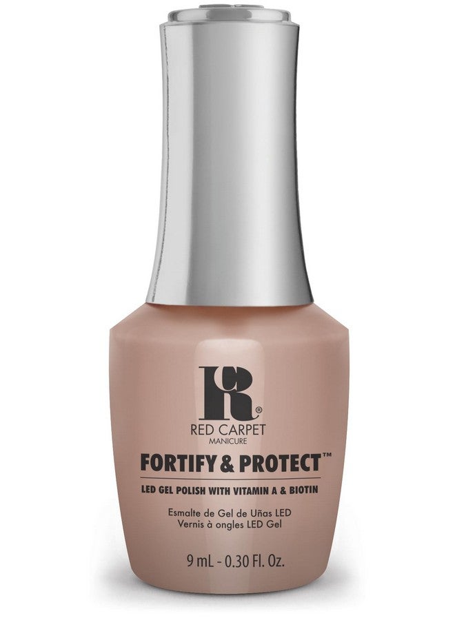 Red Carpet Manicure Fortify & Protect Soft Nude Crème Gel Polish For Strong Healthy Nails Infused With Vitamin A & Biotin (Altinude) Led Nail Gel Color 0.3 Fl Oz