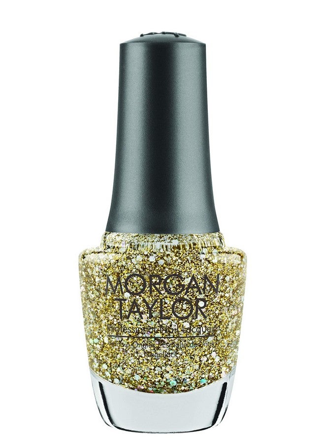 Nail Lacquer (All That Glitters Is Gold) Gold Sparkle Nail Polish Finger Nail Polish Long Lasting Nail Polish Gold Nail Lacquer Finger Nail Polishes 5 Ounce