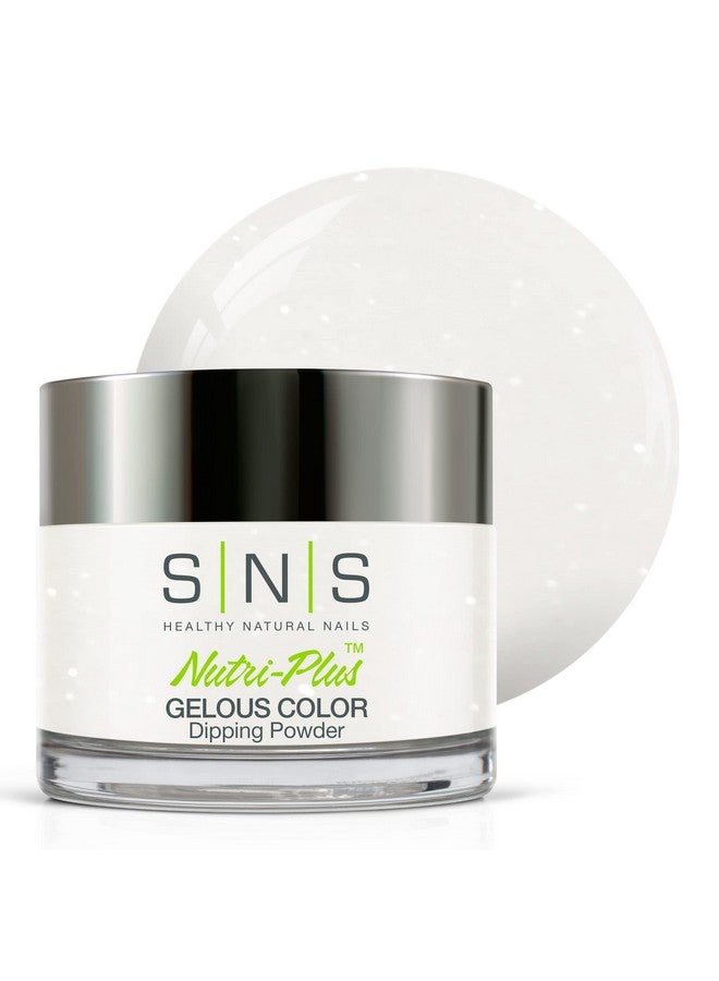 Sns Nail Dip Powder Gelous Color Dipping Powder Crystal Jelly (White/Glow) Longlasting Dip Powder Nail Color Lasts 14 Days Lowodor & No Uv Lamp Required 1 Oz