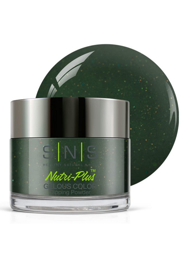 Sns Nail Dip Powder Gelous Color Dipping Powder Enchanted Forest (Green/Shimmer) Longlasting Dip Nail Color Lasts 14 Days Lowodor & No Uv Lamp Needed 1 Oz