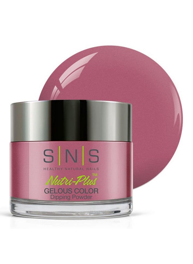 Sns Nail Dip Powder Gelous Color Dipping Powder Dynamic (Pink/Mauve Shimmer) Longlasting Dip Nail Color Lasts 14 Days Lowodor & No Uv Lamp Required 1Oz