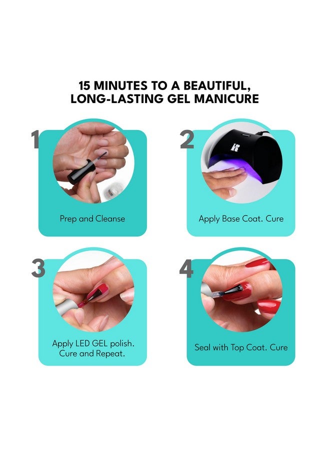 Red Carpet Manicure Fortify & Protect Red Crème Gel Polish For Strong Healthy Nails Infused With Vitamin A & Biotin (Redy To Party) Led Nail Gel Color 0.3 Fl Oz