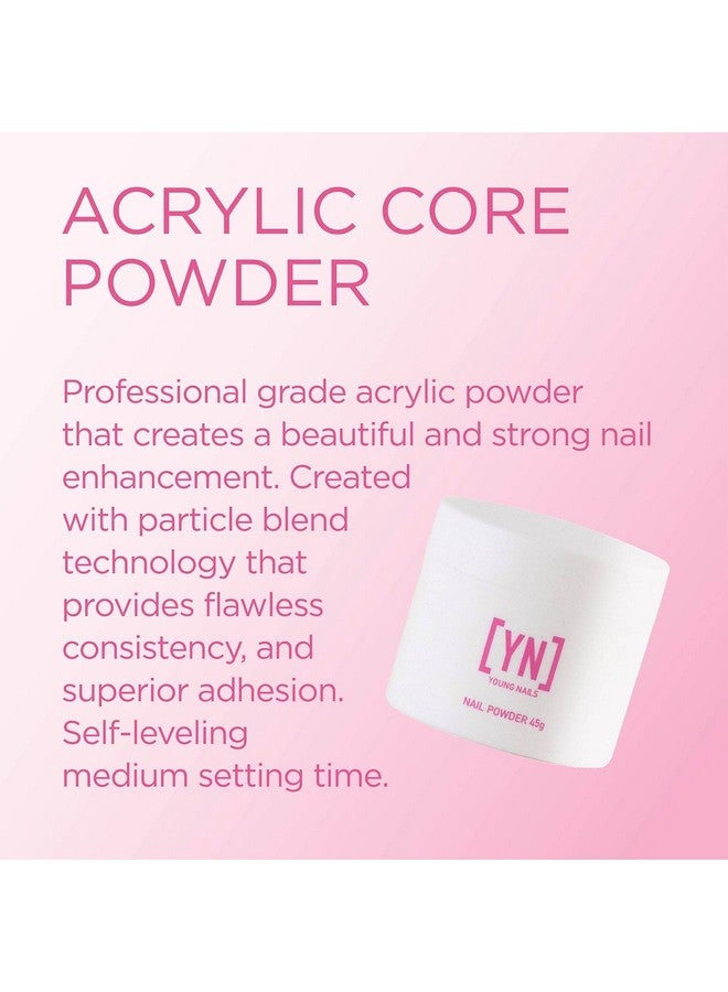 Acrylic Core Powder Selfleveling Acrylic Nail Powder Clear Nude Pink White Acrylic Powder For Nail Extenstion Professional Grade Superior Adhesion Color Pink 45G