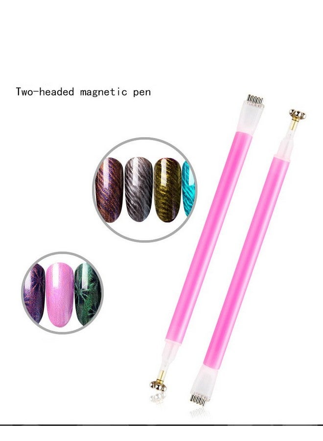 Super Strong Magnetic Stick For Cute Nail Art Diy Cat Eye Effect Magnet Plate 4Pcs
