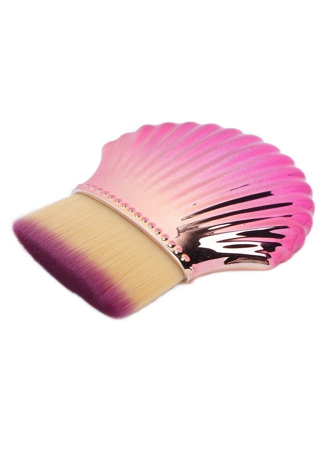 Soft Hair Cream Foundation Brush Mermaid Makeup Brushes Fashionable Blusher Makeup Brush Cosmetic Tool Fishtail Makeup Brush Fluffy Powder Brushes For Girl