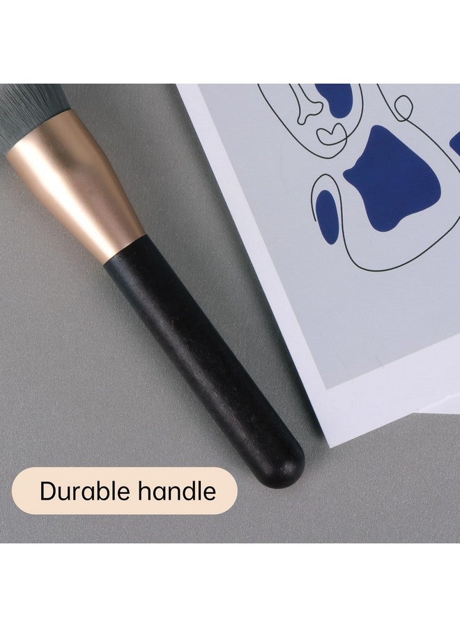 Ecofriendly Foundation Brush For Liquid Makeup Professional Angled Flat Top Kabuki Brush Premium Quality Makeup Brush Vegan & Crueltyfree