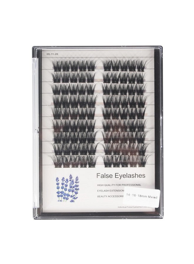 Wide Stem Cluster Diy Eye Lashes Extensions Mixed 10121416Mm/141618Mm Individual False Eyelashes D Curl Dramatic Volume Eyelashes (Mixed 141618Mm)