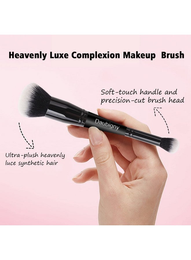 Makeup Brushes Daubigny Dualended Foundation Brush Concealer Brush Perfect For Any Look Premium Luxe Hair Rounded Taperd Flawless Brush Ideal For Liquid Cream Powderblending